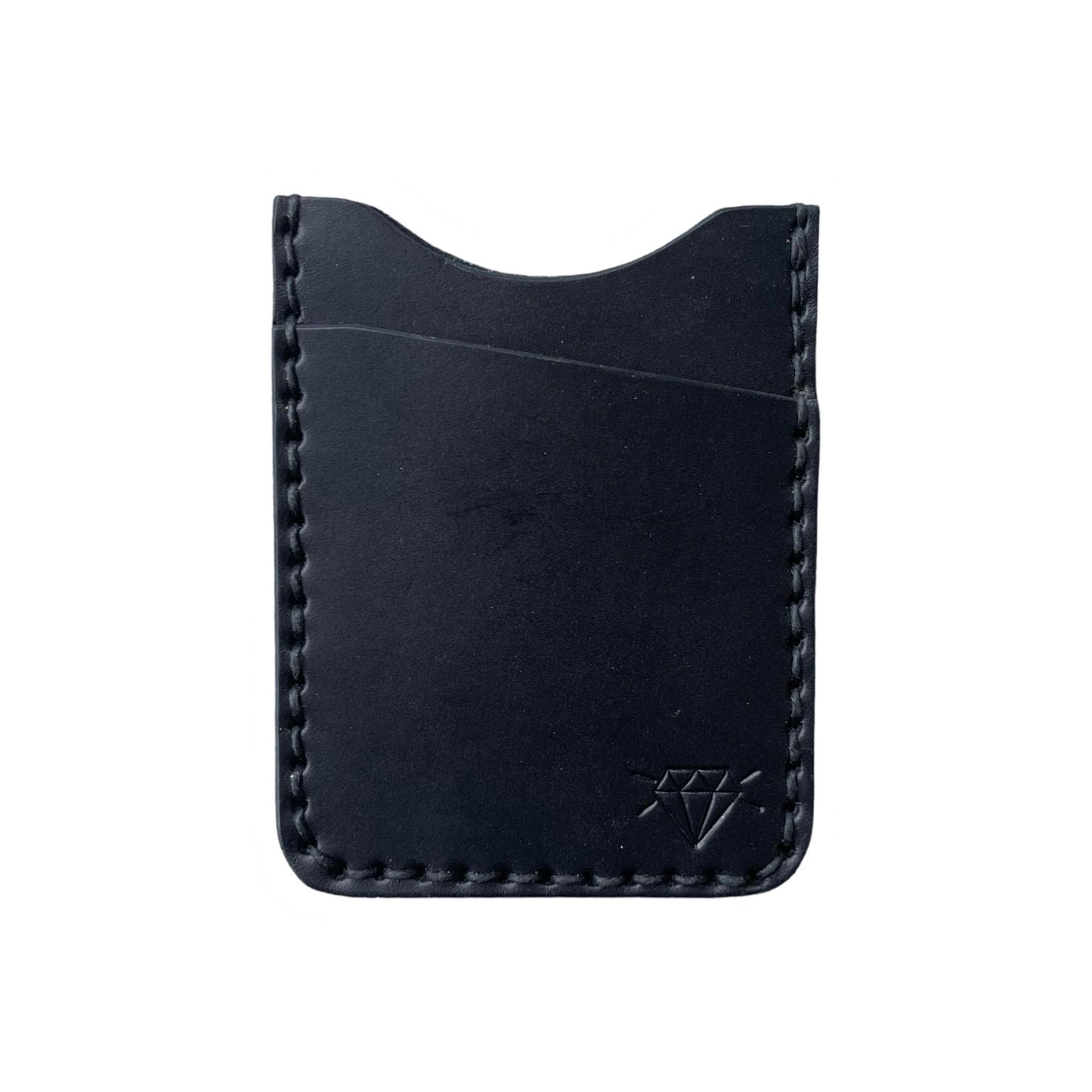 Vertical Cash Clip Wallet - Black