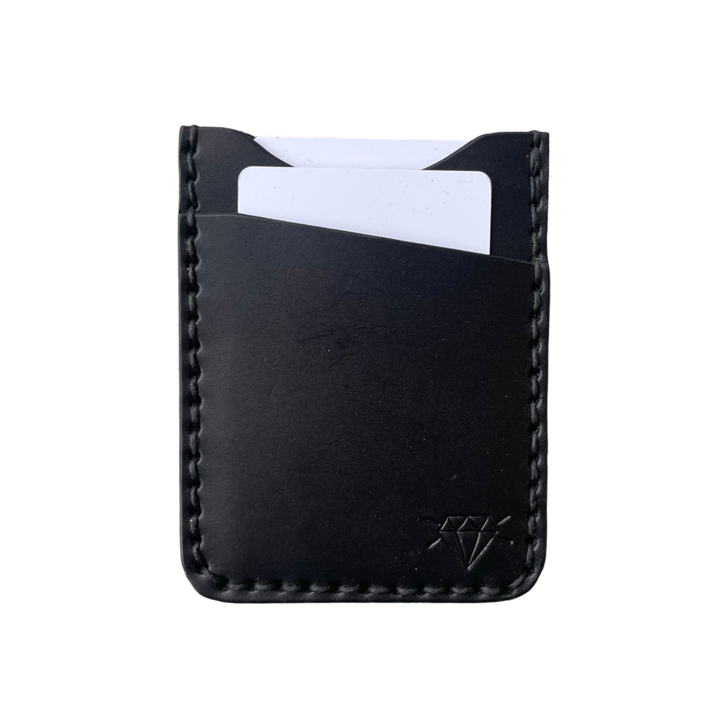 Vertical Cash Clip Wallet - Black